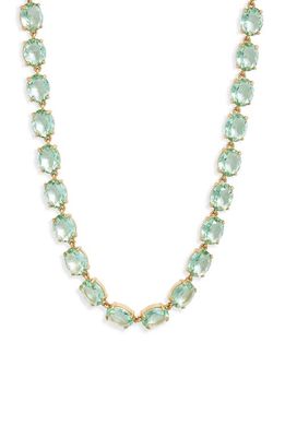 ROXANNE ASSOULIN The Royals Crystal Necklace in Mint