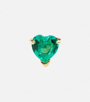 Roxanne First 14kt gold single earring with emerald