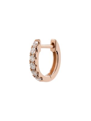 Roxanne First 14kt rose gold huggie hoop earring - Pink