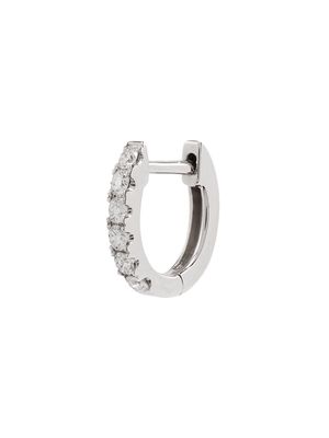 Roxanne First 14kt white gold and diamond hoop earring - Silver