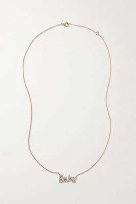 Roxanne First - Baby 14-karat Gold Diamond Necklace - one size