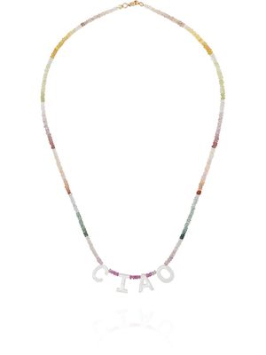 Roxanne First Ciao rainbow-sapphire necklace - Red