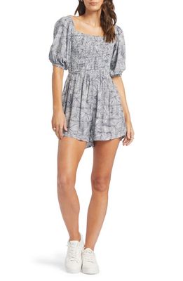 Roxy Barefoot Babe Smocked Romper in Mood Indigo Always W