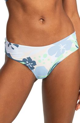 Roxy Beach Classic Cheeky Bikini Bottoms in Vintage Indigo Archi 