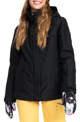 Roxy Billie Waterproof Insulated Snow Jacket in True Black