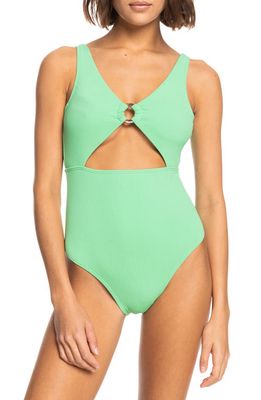 Roxy Color Jam One-Piece Swimsuit in Absinthe Green
