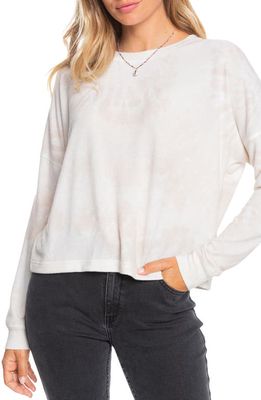 Roxy Current Mood Sweatshirt in Tapioca Spiral Tie Dye