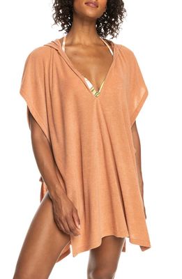 Roxy Drinking Papaya Hooded Cover-Up in Cork