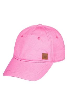 Roxy Extra Innings Baseball Cap in Pink Guava