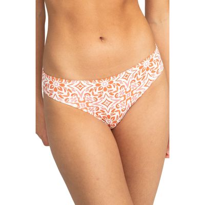 Roxy Fresco Tile Hipster Bikini Bottoms in Cloud Fresco Tile 