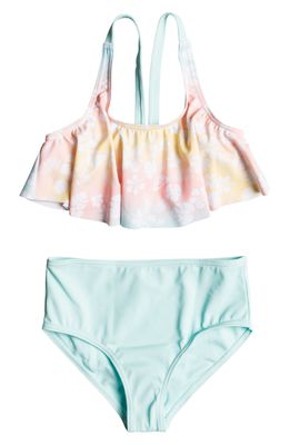 Roxy Kids' Fairy Beach Flutter Two-Piece Swimsuit in Sunshine Little