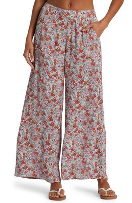 Roxy Midnight Avenue Floral Wide Leg Pants in Aut Ditsy