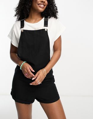 Roxy Silver Sky Again summer overall romper in black