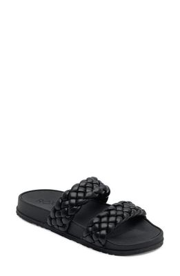 Roxy Slippy Braided Strap Sandal in Black