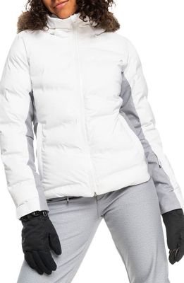 Roxy Snow Storm Insulated Snow Jacket in Bright White