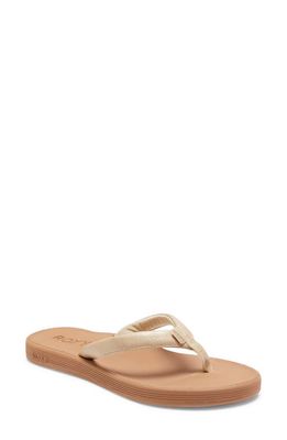 Roxy Solana Flip Flop in Gold