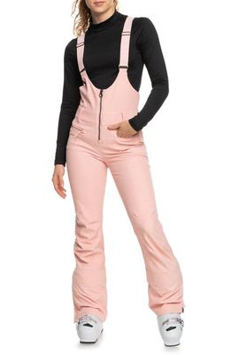 Roxy Summit Snow Bib Pants in Mellow Rose