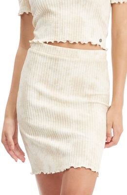 Roxy Venice Babe Organic Cotton Blend Skirt in Tapioca Crystal Wash