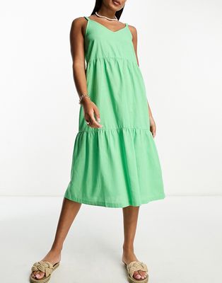 Roxy Waiting Line maxi beach summer dress in green