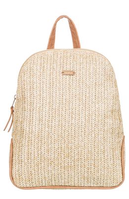 Roxy Woven Backpack in Natural