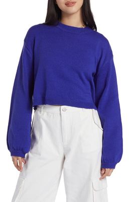 Roxy x Chloe Kim Crewneck Sweater in Royal Blue