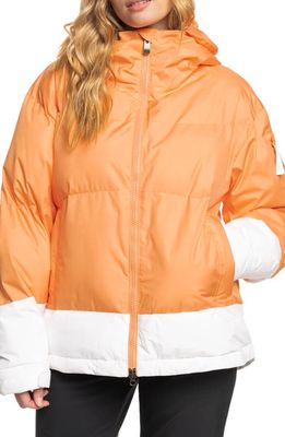 Roxy x Chloe Kim Waterproof Puffer Jacket in Mock Orange