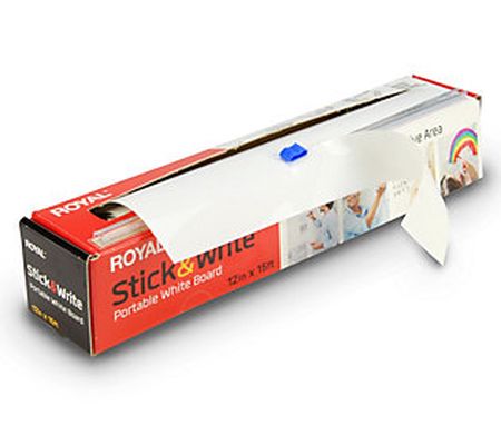 Royal 12" Stick & Write Portable Whiteboard w/ Markers