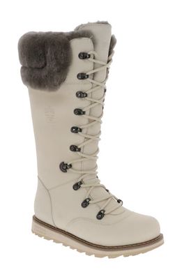 Royal Canadian Dalhousie Waterproof Boot with Genuine Shearling Trim in Pale Ale White