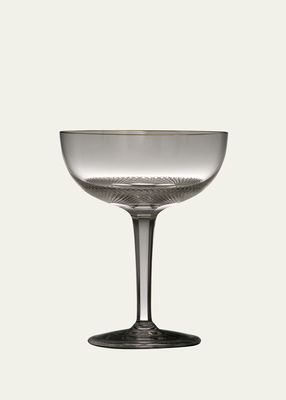 Royal Champ Coupe Glass with Gold Rim