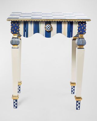 Royal Check and Stripe Side Table