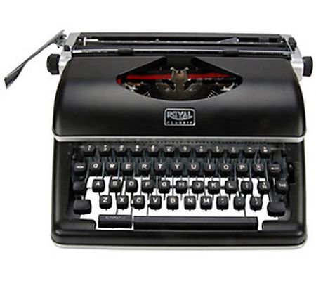 Royal Classic Manual Typewriter with Black & Re d Ribbon