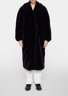Royal Oversized Faux Fur Coat