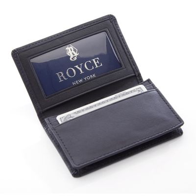 ROYCE New York Executive Card Holder in Black