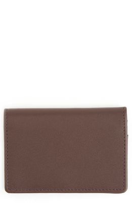 ROYCE New York Leather Card Case in Brown