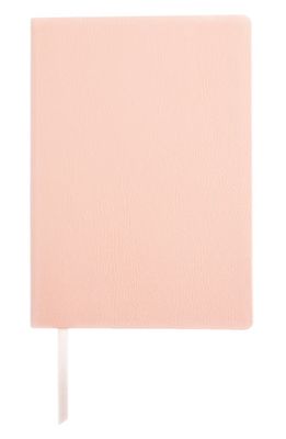 ROYCE New York Personalized Leather Journal in Light Pink- Gold Foil 