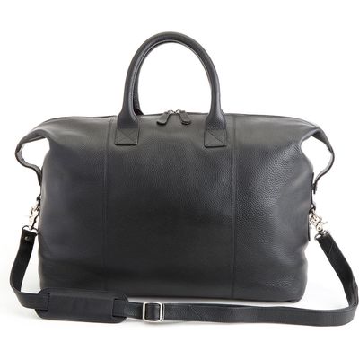 ROYCE New York Personalized Medium Duffel Bag in Black- Deboss 