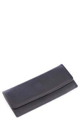 ROYCE New York Personalized RFID Blocking Leather Clutch Wallet in Black - Deboss 