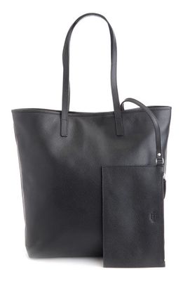 ROYCE New York Personalized Tall Tote & Wristlet in Black - Gold Foil
