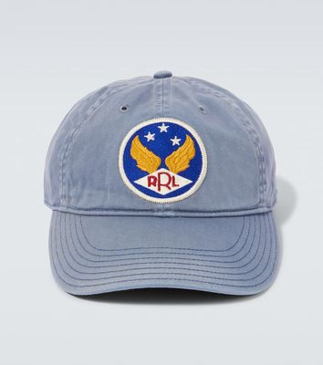 RRL Ball patched cotton baseball cap
