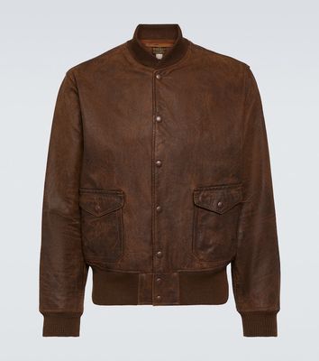 RRL Leather bomber jacket