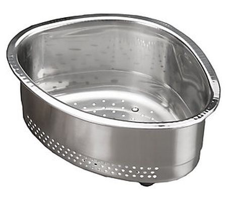 RSVP Stainless Steel Corner Sink Basket