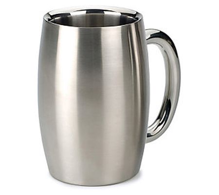RSVP Stainless Steel Double Wall Beer Mug