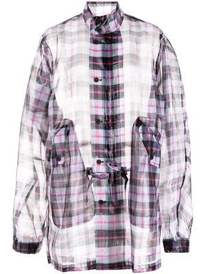 RtA Dillinger check-print shirt - Pink