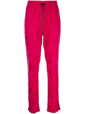 RtA Fiona floral-print cropped trousers - Pink