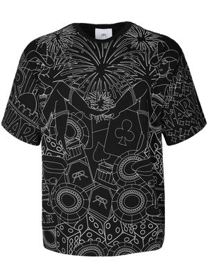 RTA graphic-print cotton T-shirt - Black