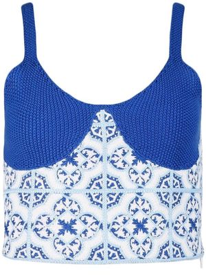 RtA Joao crochet top - Blue