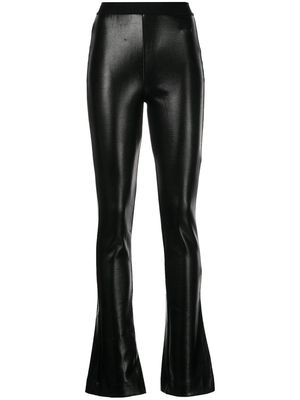 RtA Lais coated flared trouser - Black
