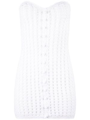 RtA Leilani crochet mini dress - White