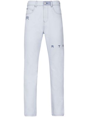 RTA logo-embroidered slim-cut jeans - Blue