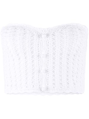 RtA Malu crochet crop top - White